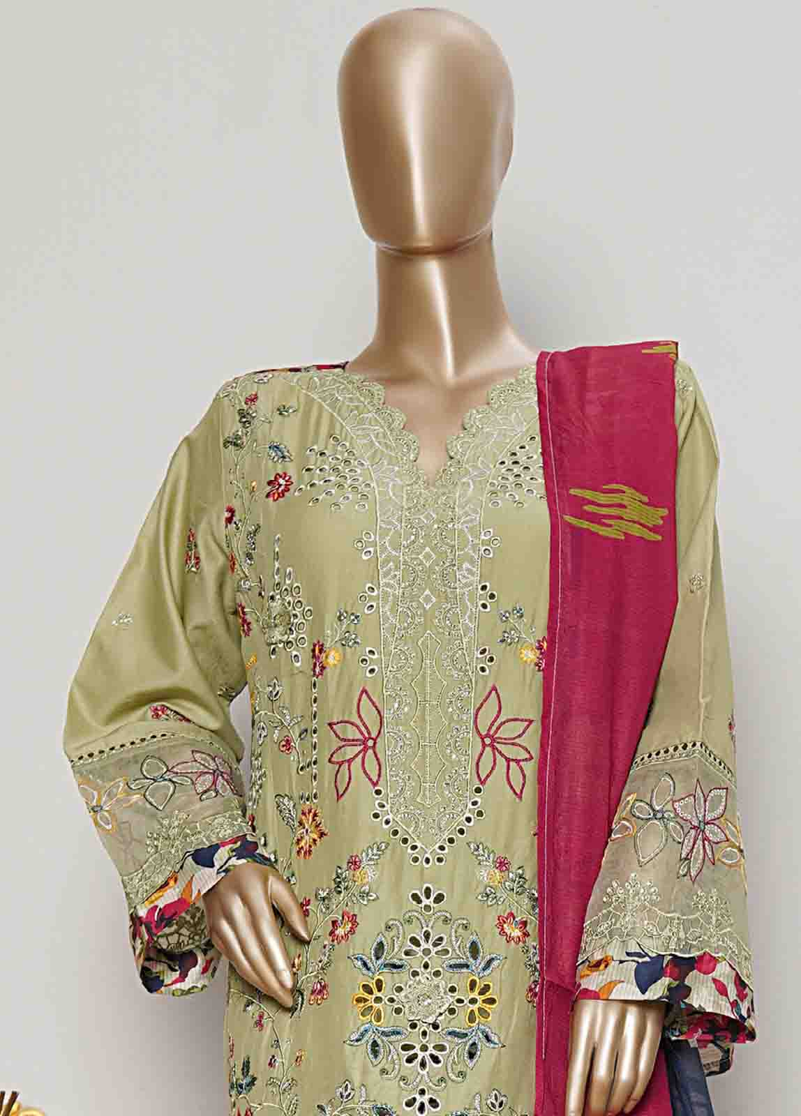 Bin Saeed NSMC-0010 Digital Printed Embroidered Suits 2025