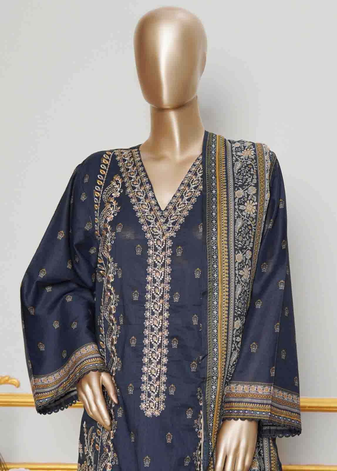 Bin Saeed NSMC-0035 Digital Printed Embroidered Suits 2025