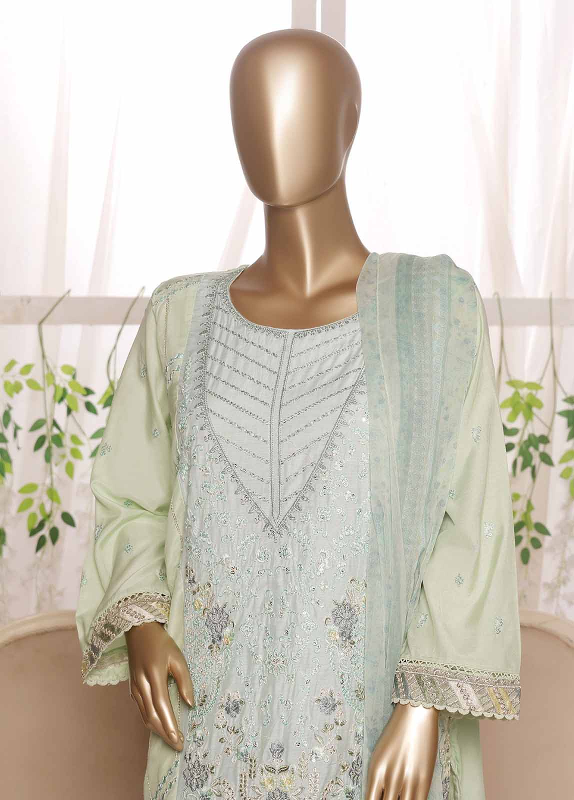 Bin Saeed OWSC-010-R64 Digital Printed Embroidered Suits 2025