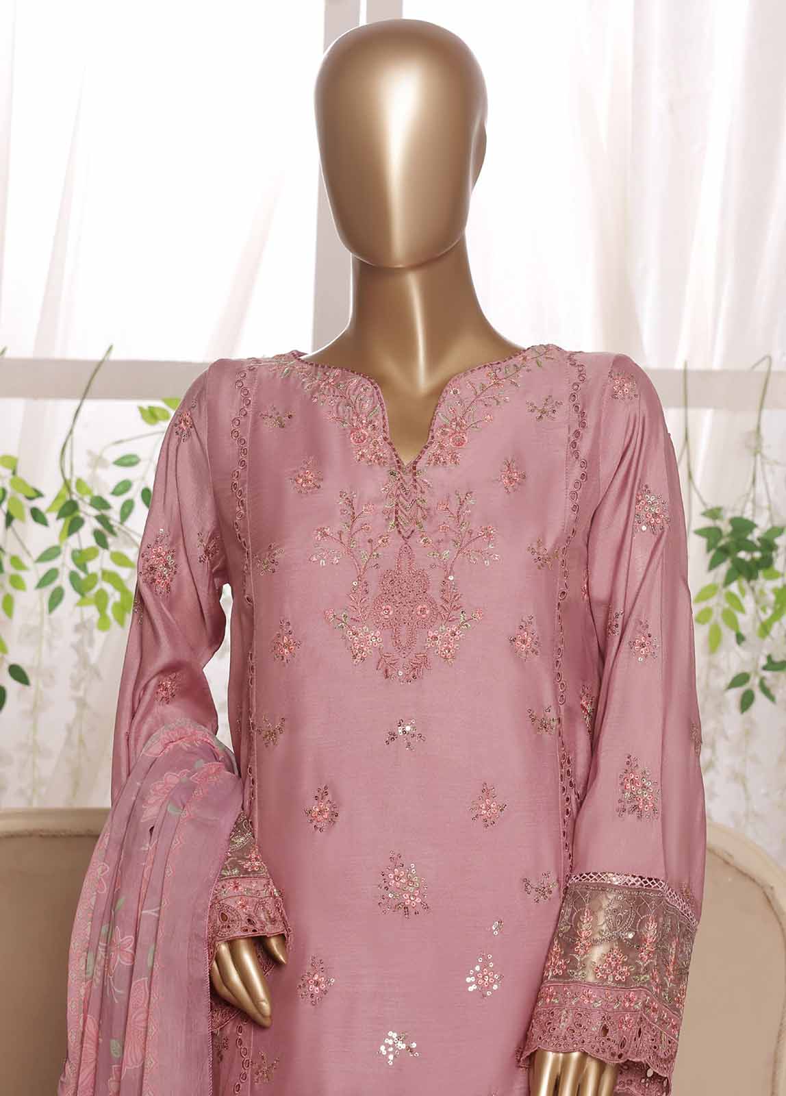 Bin Saeed RTCS-0109-R64 Digital Printed Embroidered Suits 2025