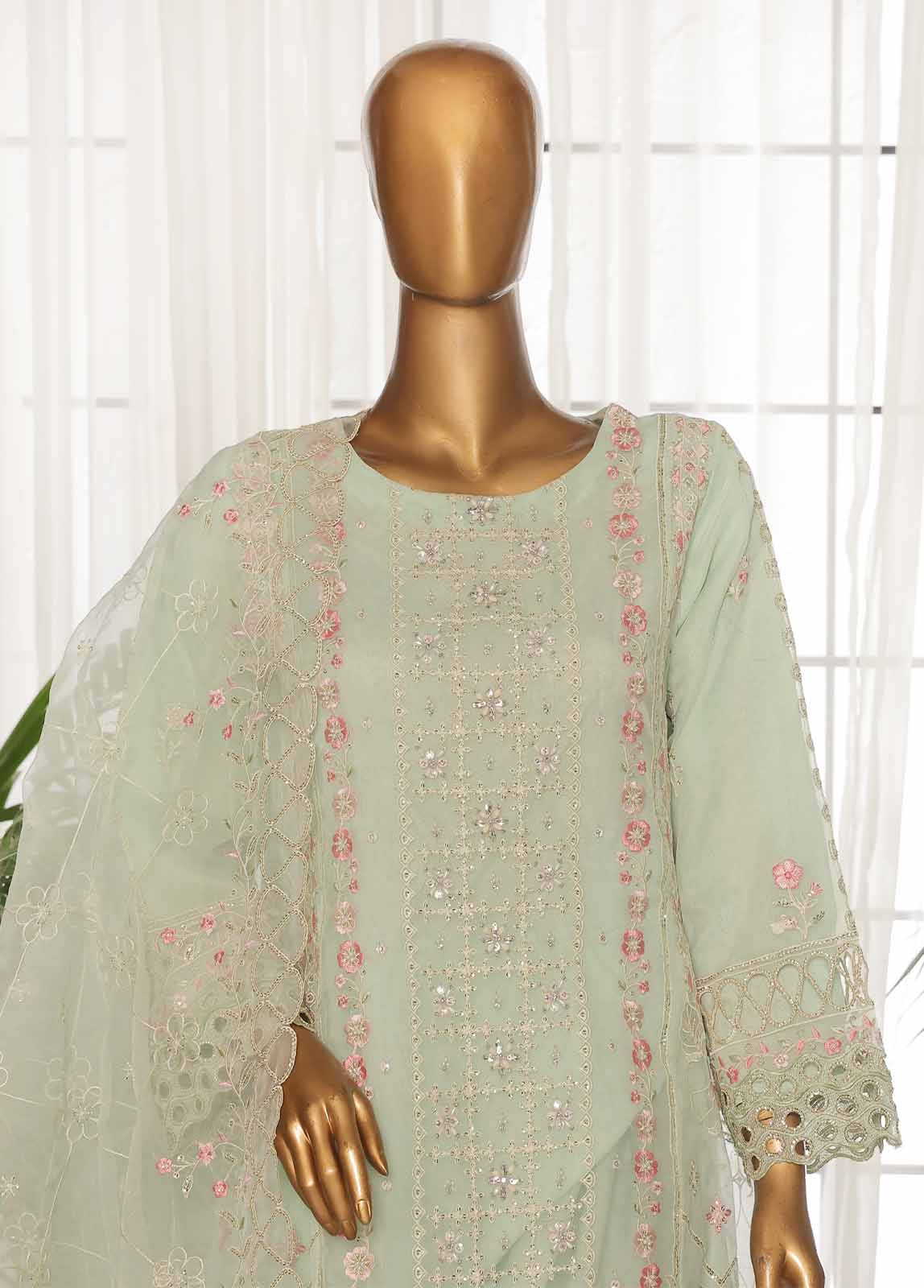 Bin Saeed RTS-0152-F Luxury Pret Organza 2025