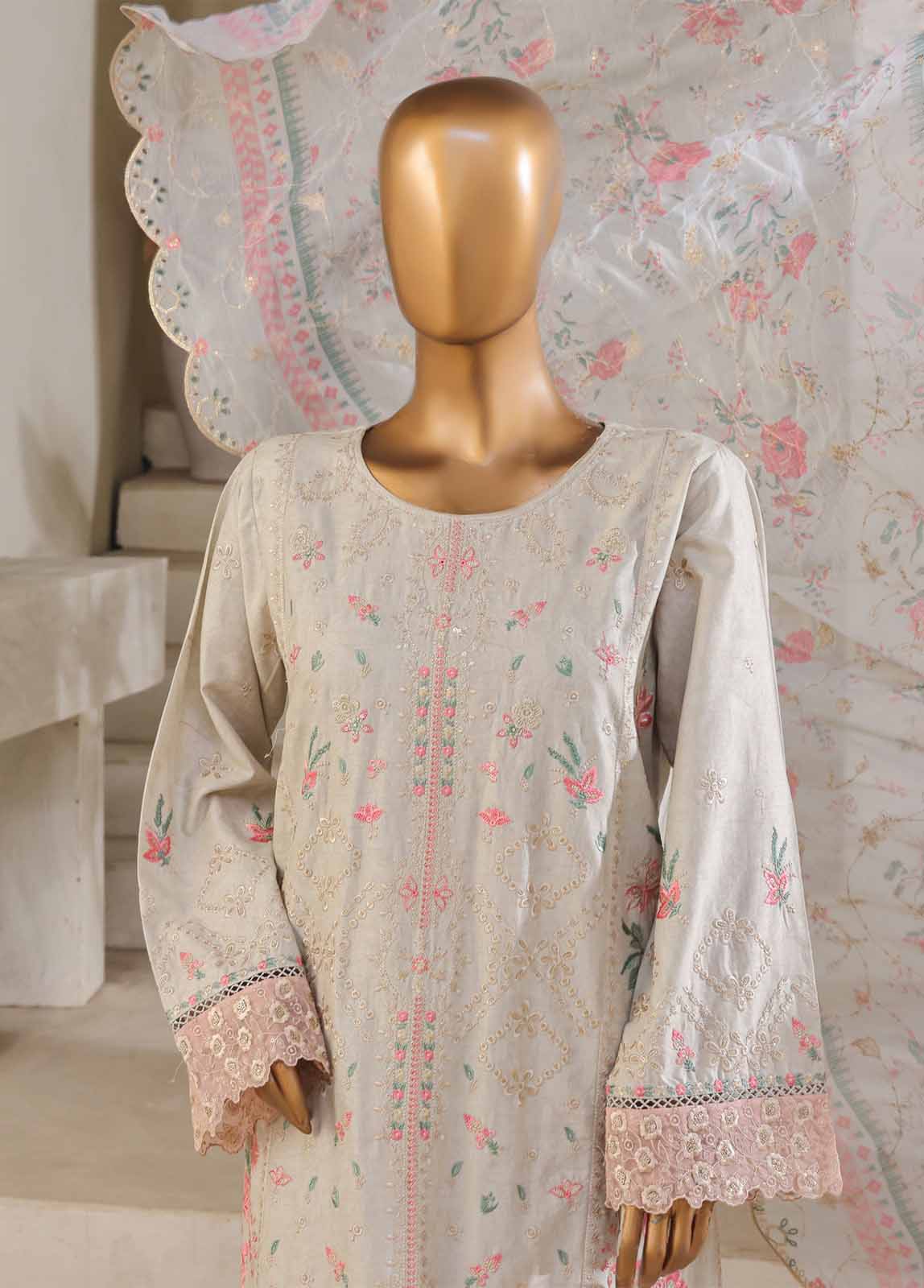 Bin Saeed SM-029-DEMB Digital Printed Embroidered Suits 2025
