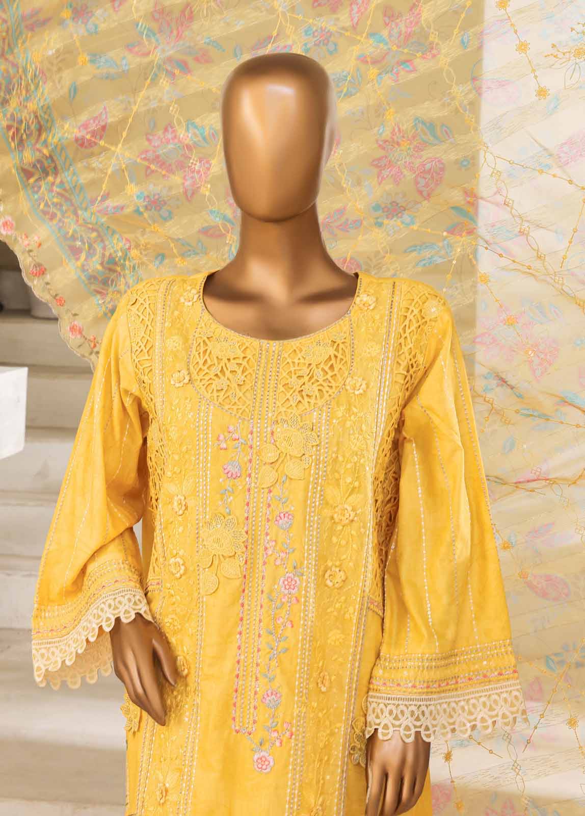 Bin Saeed SM-036-B-DEMB Digital Printed Embroidered Suits 2025