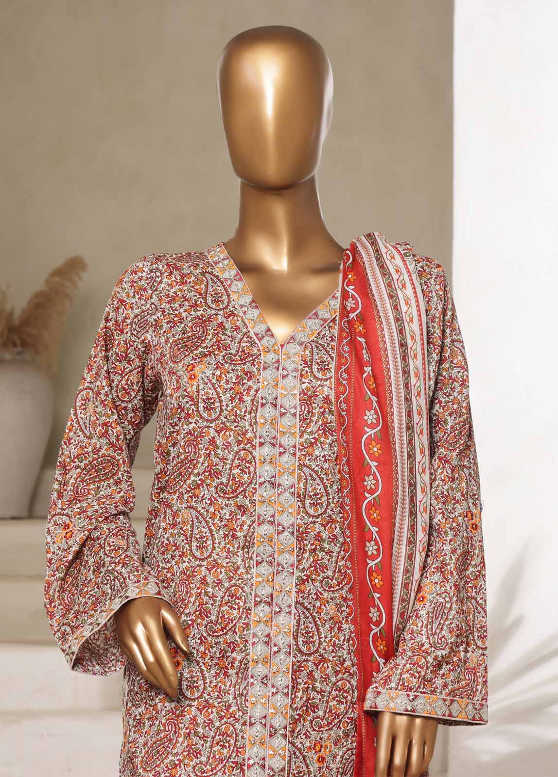Bin Saeed SM-078-EMBC ChikanKari Luxury Pret 2025