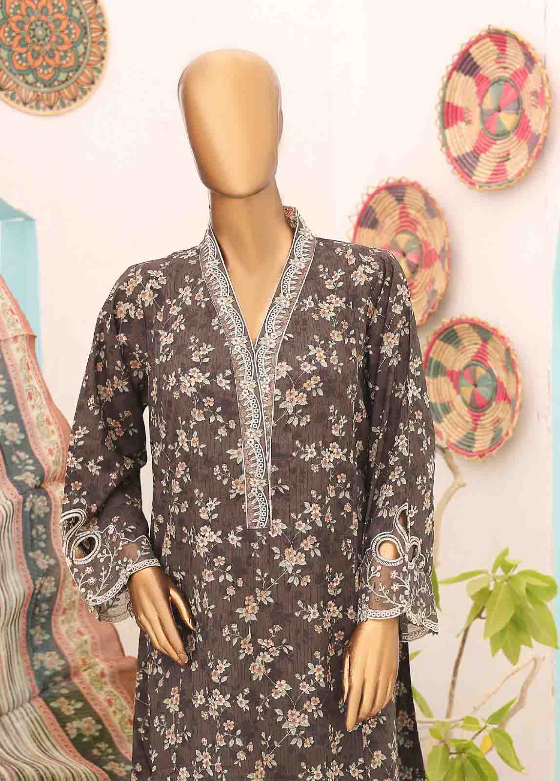 Bin Saeed SM-FR-0346 Embroidered Frocks 2025