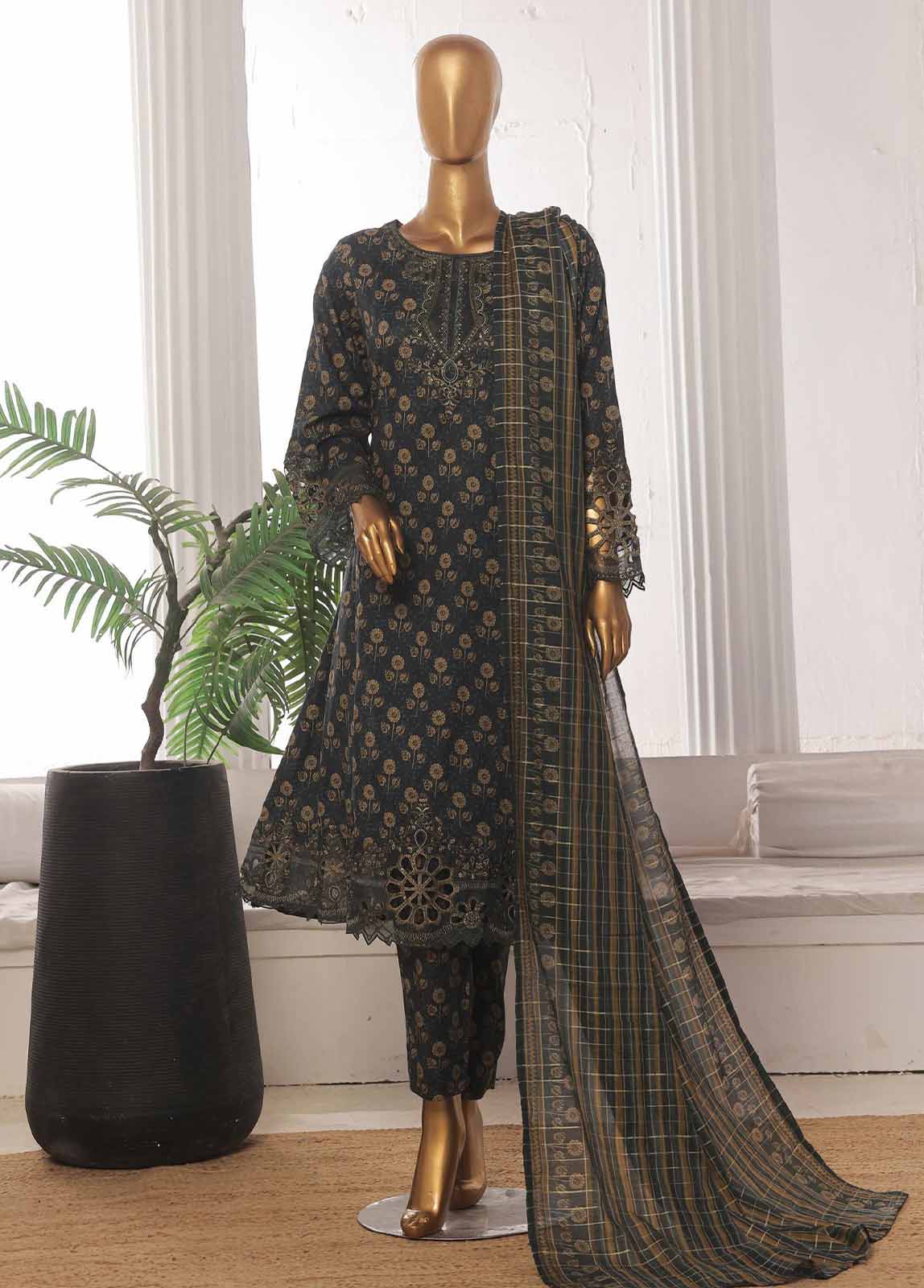 Bin Saeed SM-FR-642 Embroidered Frocks 2025