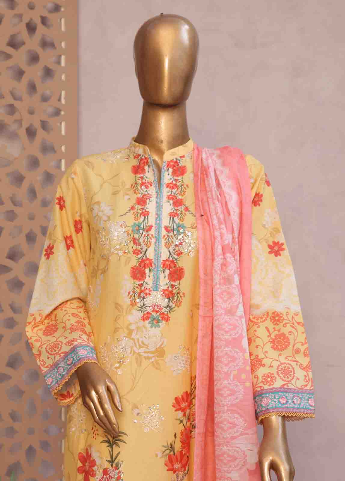 Bin Saeed SM-RE-015 ChikanKari Luxury Pret 2025