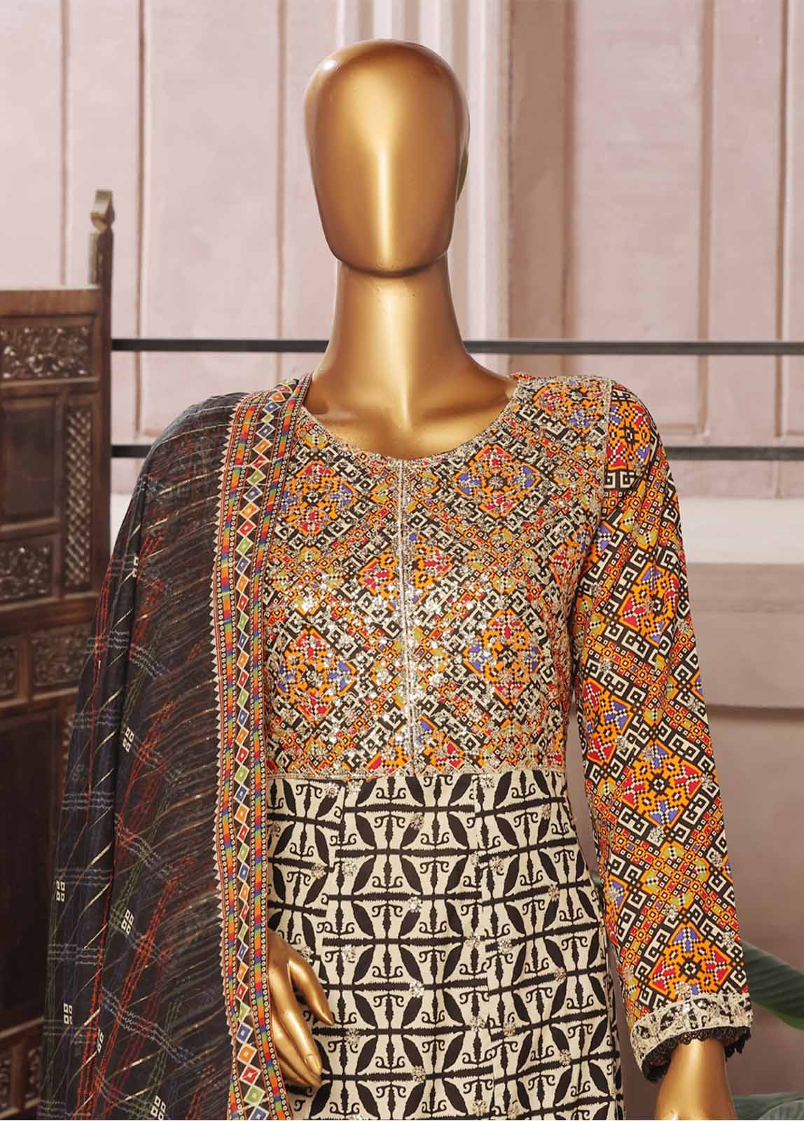 Bin Saeed SMFR-029 Embroidered Frocks 2025