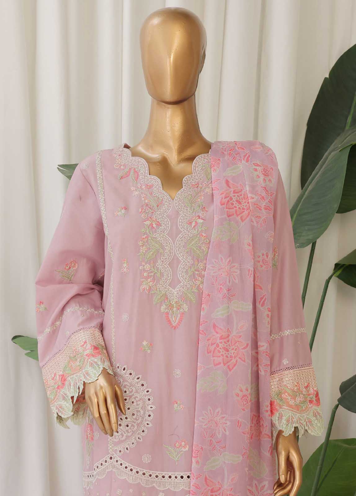 Bin Saeed SMPC-001-A Digital Printed Embroidered Suits 2025