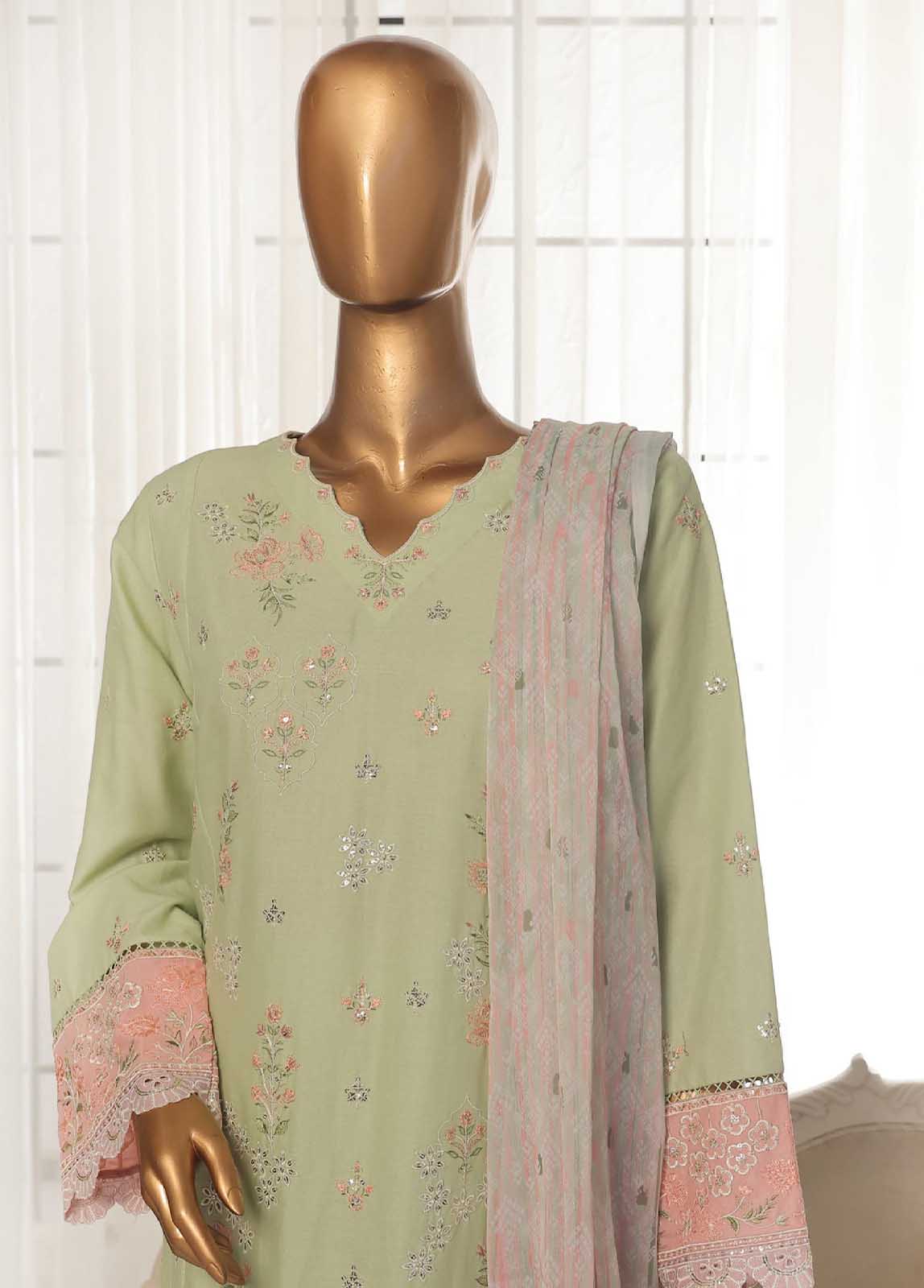 Bin Saeed SMPC-010-A Digital Printed Embroidered Suits 2025
