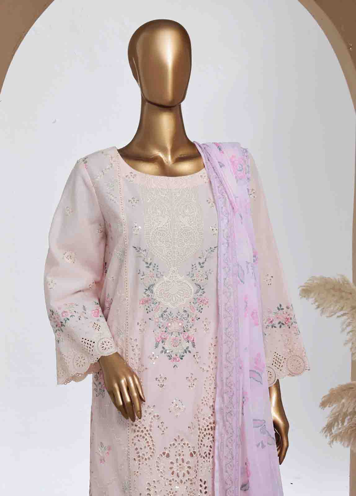 Bin Saeed SMPC-011-B Digital Printed Embroidered Suits 2025