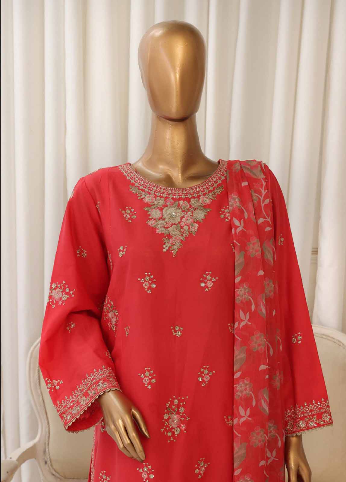 Bin Saeed SMPC-019-O Digital Printed Embroidered Suits 2025