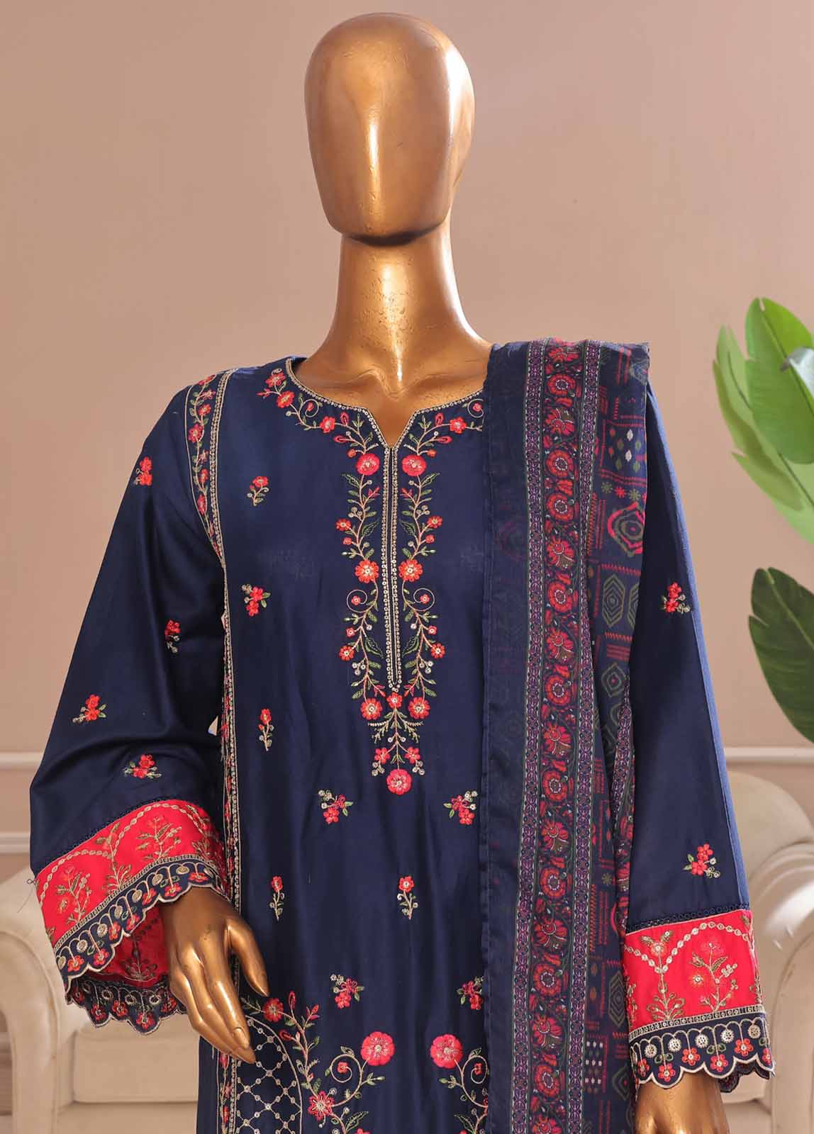 Bin Saeed SMPC-020-A Digital Printed Embroidered Suits 2025