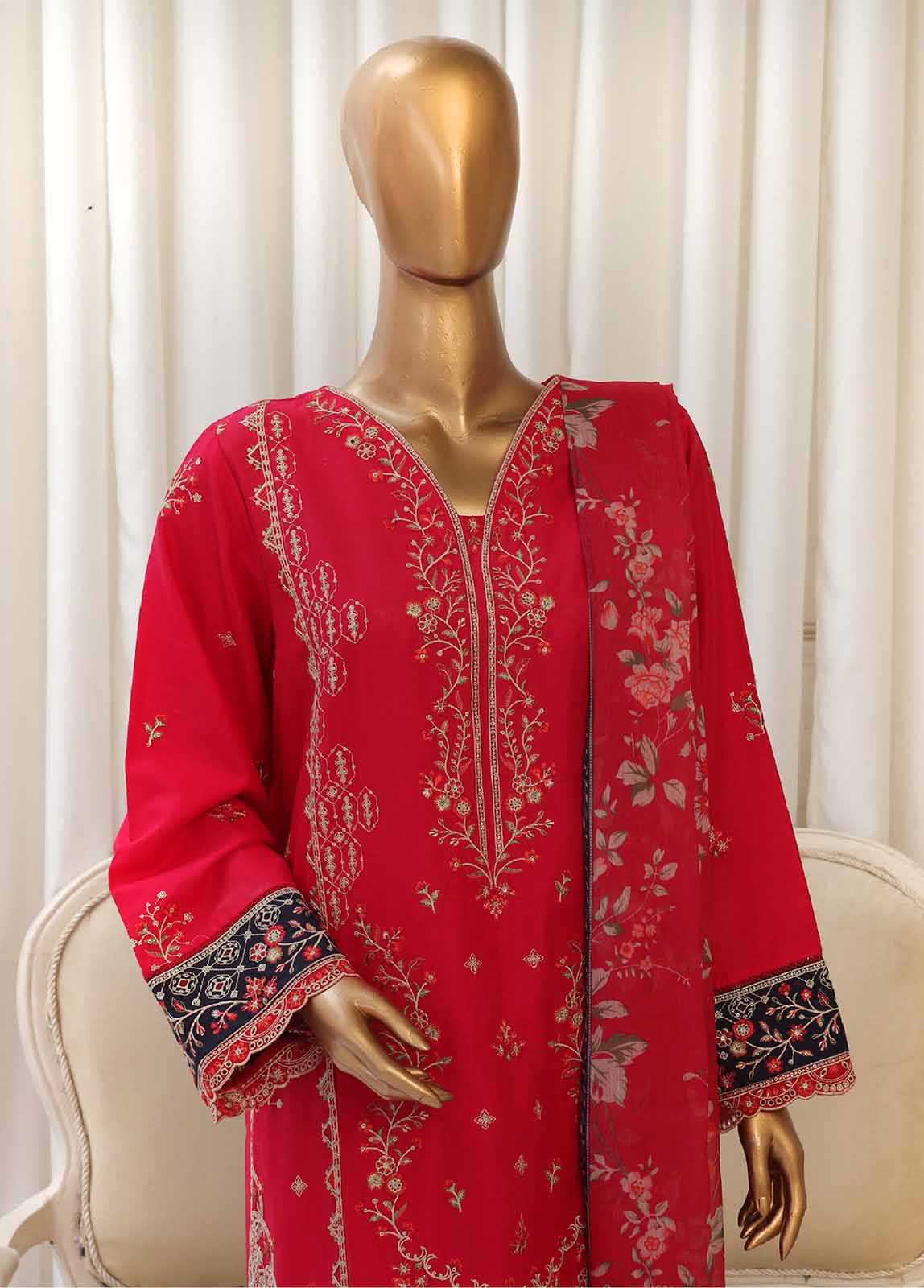 Bin Saeed SMPC-025-0 Digital Printed Embroidered Suits 2025
