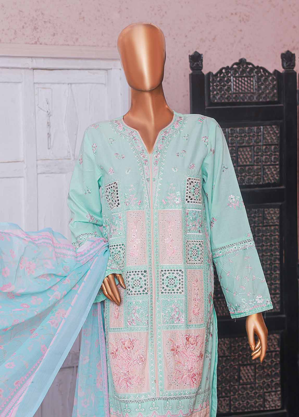 Bin Saeed SMPC-EMB-007-B Digital Printed Embroidered Suits 2025