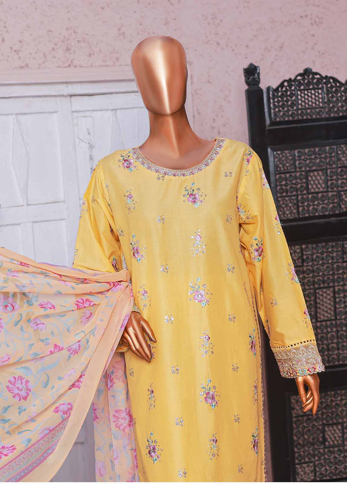 Bin Saeed SMPC-EMB-024-B Digital Printed Embroidered Suits 2025