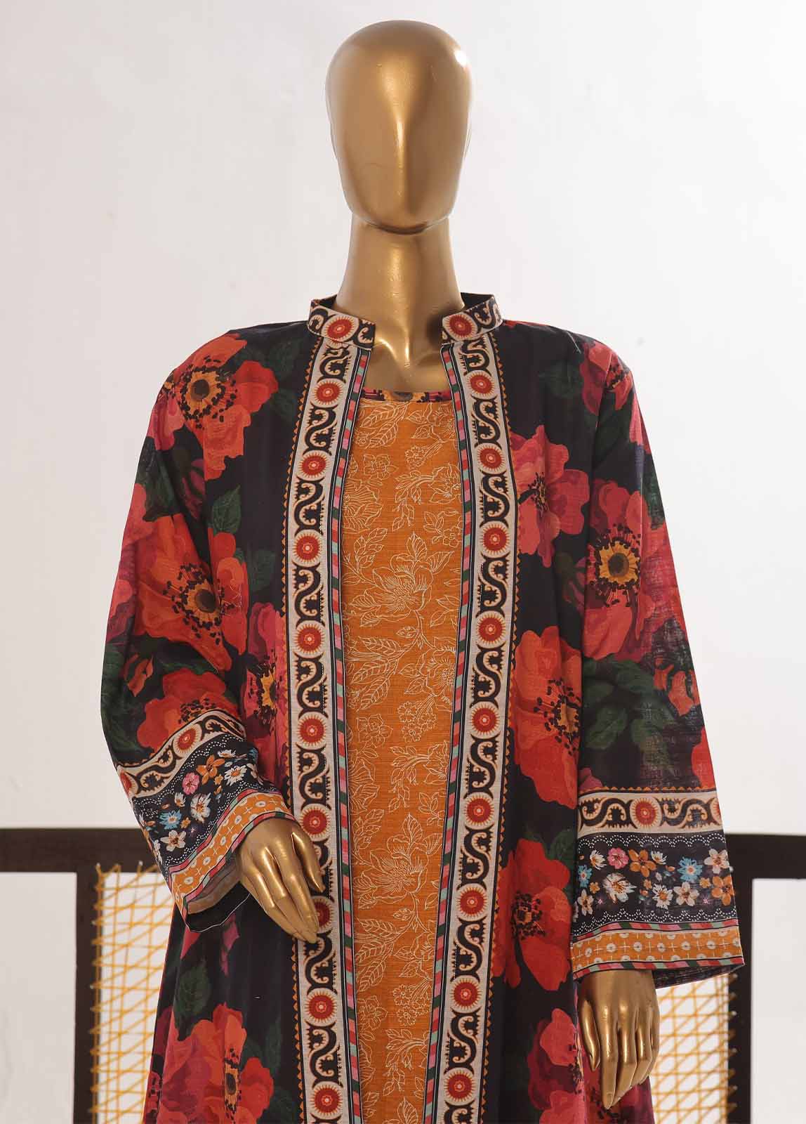 Bin Saeed WKJ-0132 Winter Khaddar Printed Coords 2025