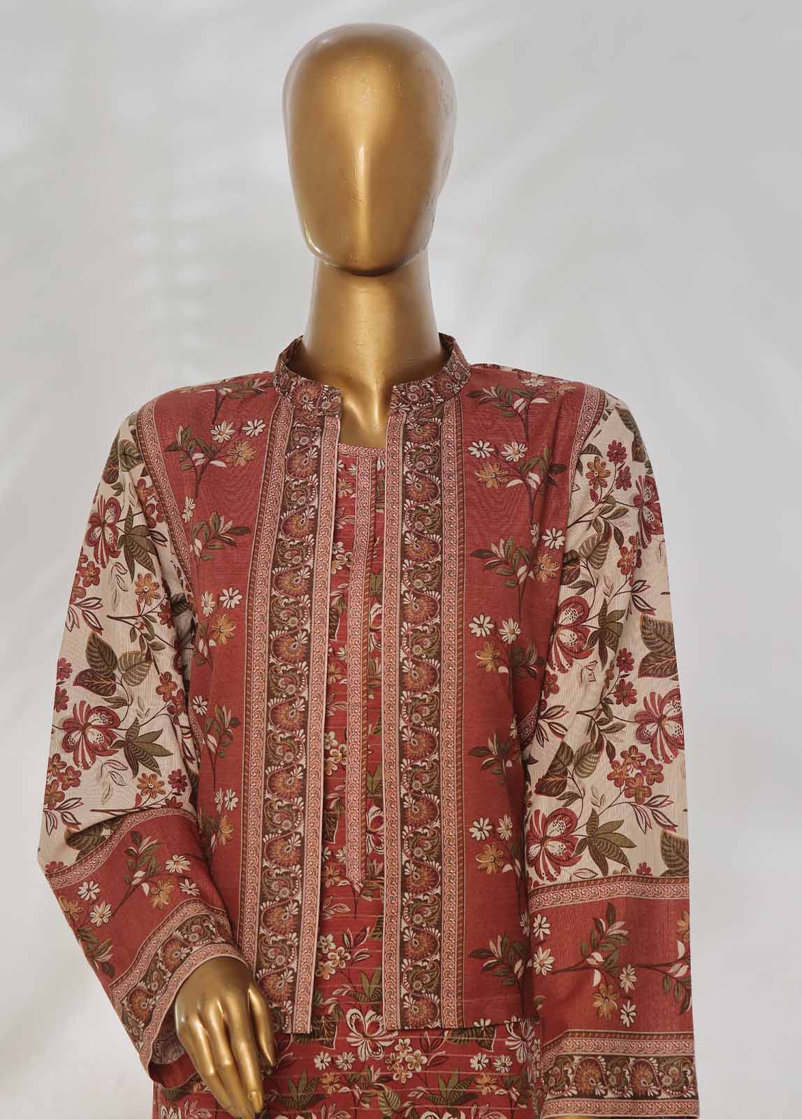 Bin Saeed WKJT-0105 Winter Khaddar Printed Coords 2025