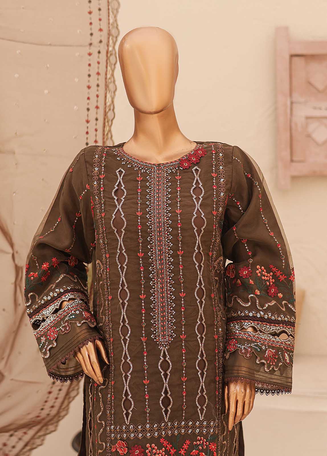 Bin Saeed ZEF-2041-A Luxury Pret Organza 2025