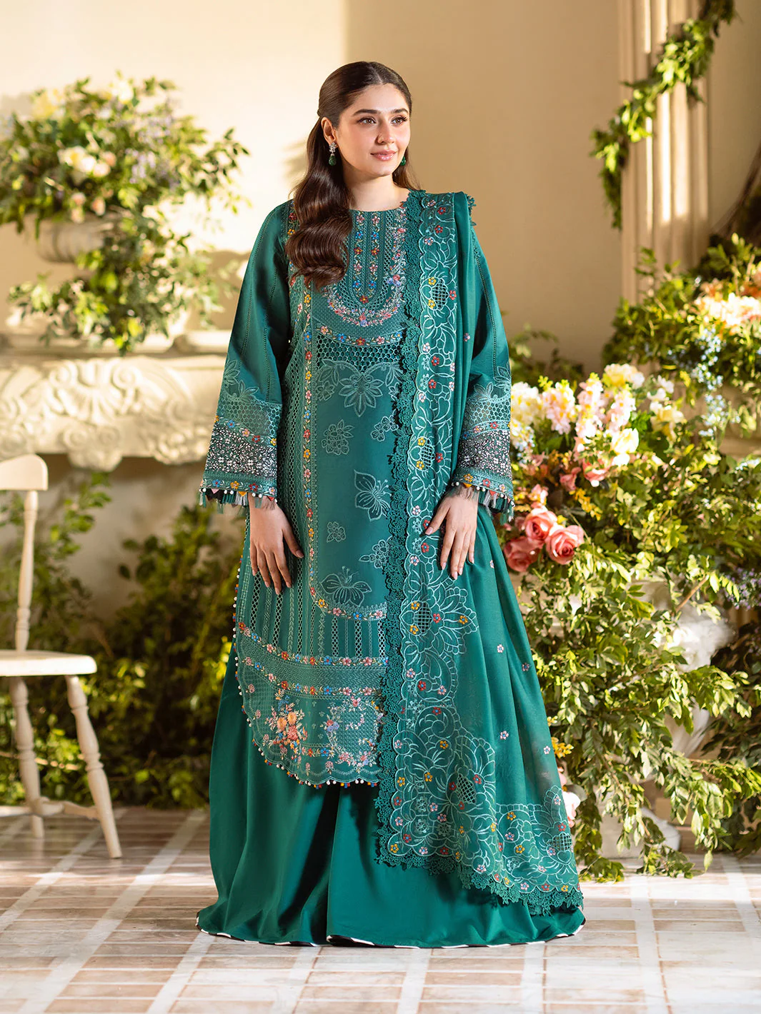 Binilyas 102 B Freesia Embroidered Lawn 2025