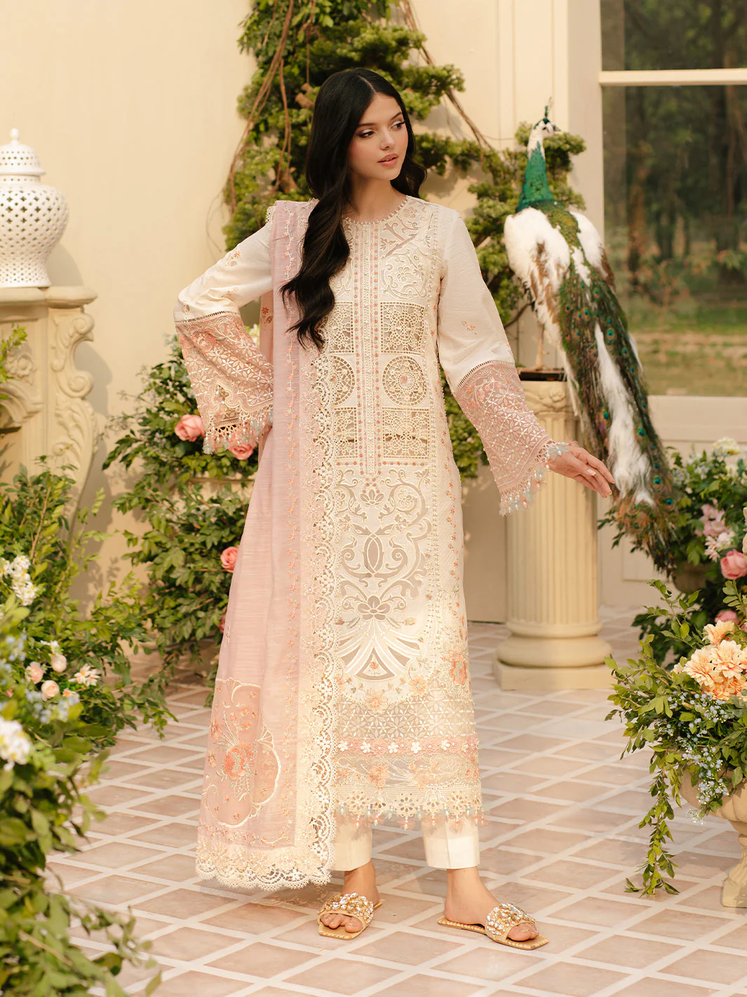 Binilyas 107 A Freesia Embroidered Lawn 2025