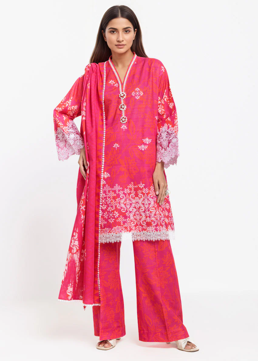 Bonanza Floral Wave - 3 Pc (WU3PPBW25KA10N9) Winter Collection 2025