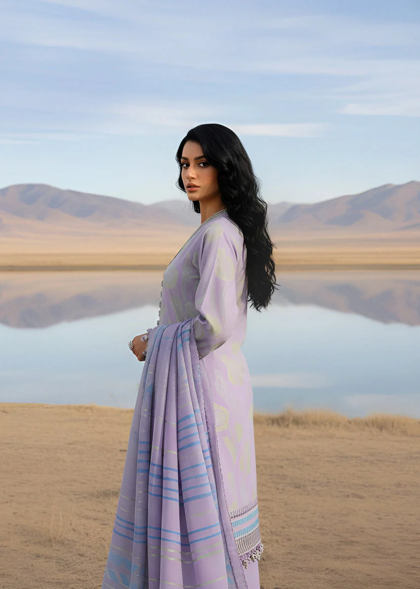 Bonanza Lilac-Jacquard-3 Pc (WUS25J3055) Satrangi Winter Collection 2025 - Image 2