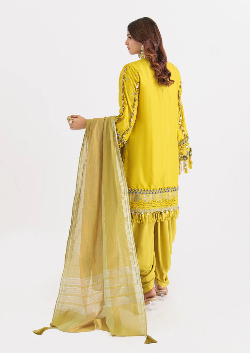 Bonanza Olive Aura - 3 Pc (WUS25DE3049) Satrangi Winter Collection 2025 - Image 2
