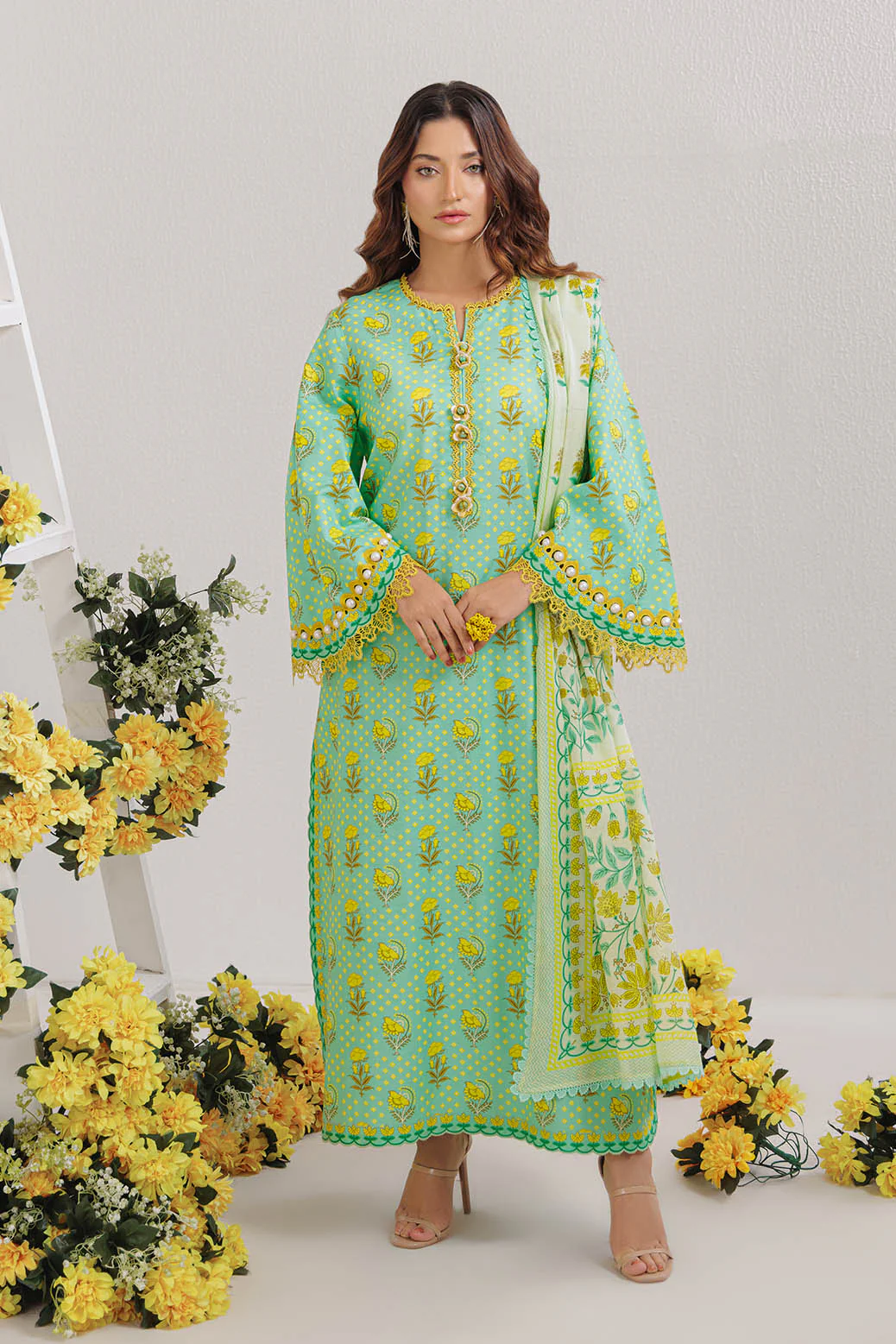 Bonanza Satrangi Acidlime - 2 PC (WU25SD2008) Summer Collection 2025
