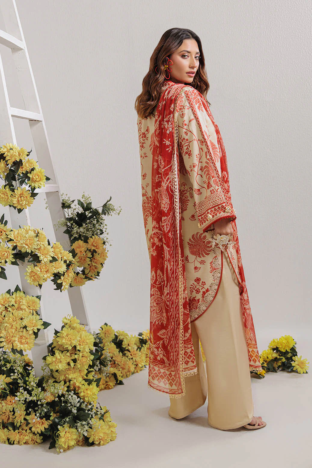 Bonanza Satrangi Almond - 3 PC (WUS25P3003) Summer Collection 2025 - Image 2