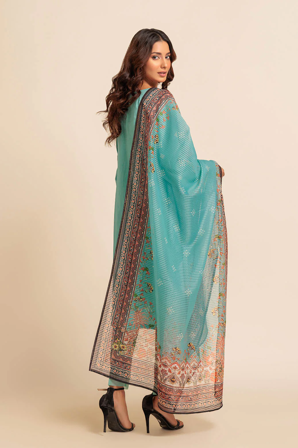 Bonanza Satrangi Aquarelle - 3 PC (1S24E3P100) Summer Collection 2025 - Image 2