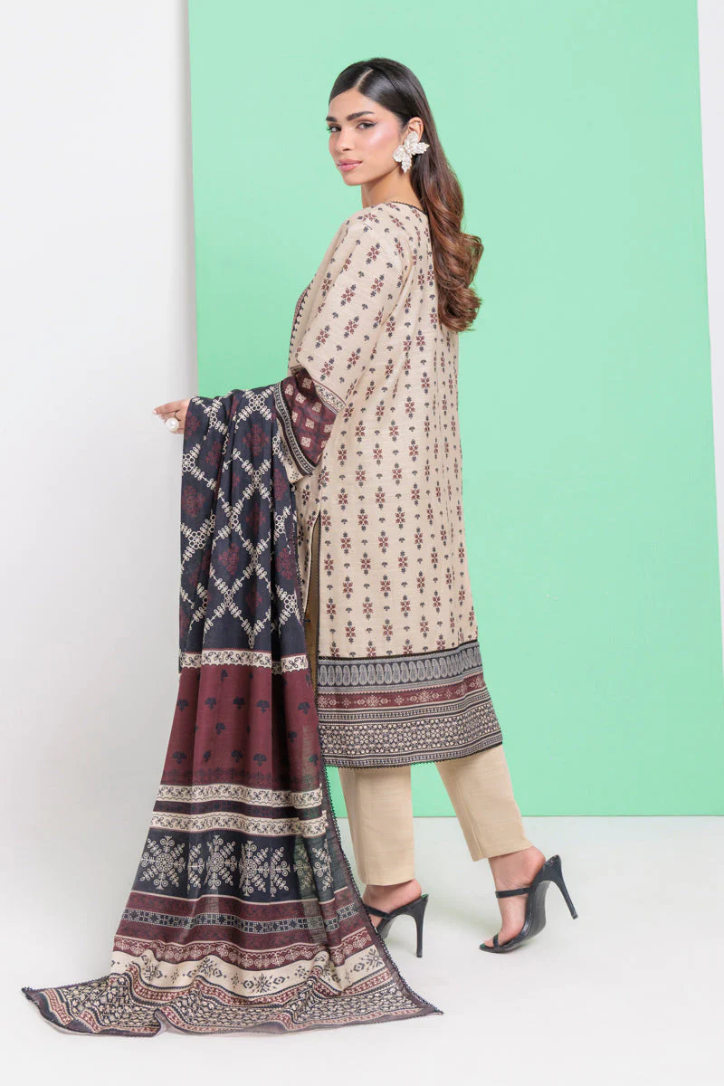 Bonanza Satrangi Aztec Paisley - 3 Pc WU3PPBW25LI9O35 Winter Collection 2025 - Image 2