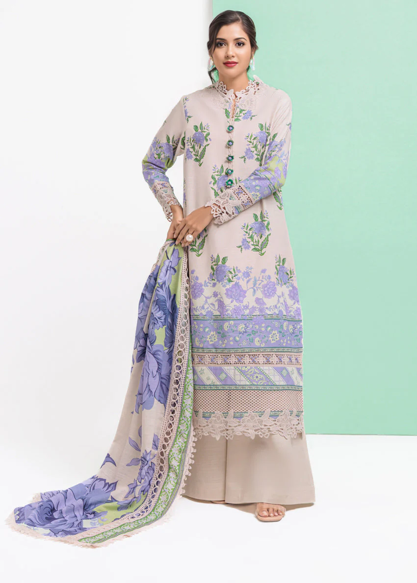 Bonanza Satrangi Festival Bloom - 3 Pc WU3PPBS25LI8S16 Winter Collection 2025