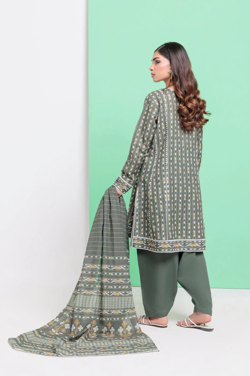 Bonanza Satrangi Geo Fusion - 3 Pc WU3PPBW25LI9O39 Winter Collection 2025 - Image 2