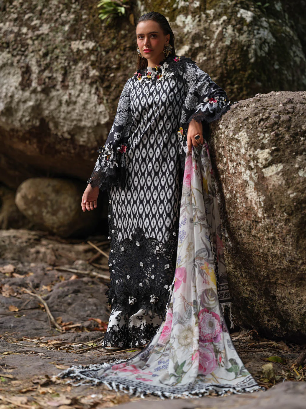 Bonanza Satrangi Ikkat - 3 PC (WUS25P311B) Summer Collection 2025