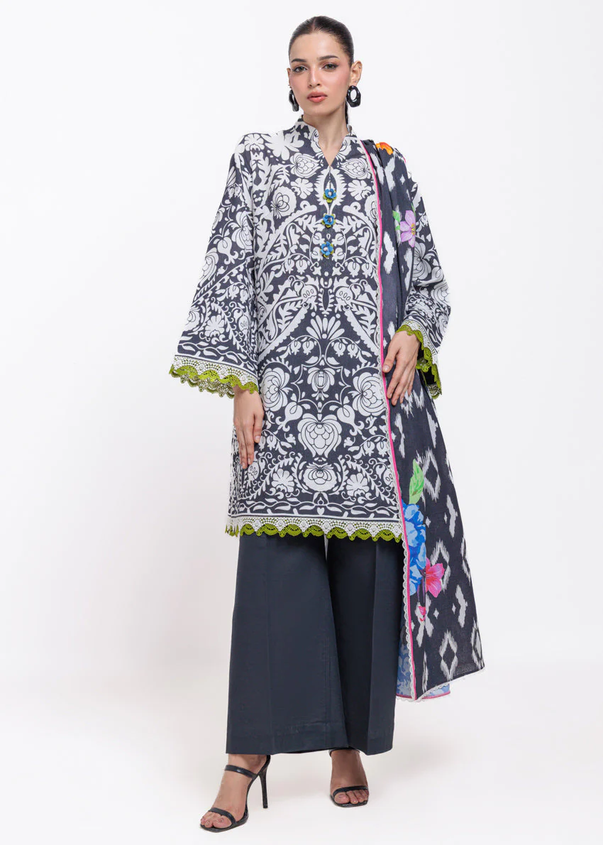 Bonanza Satrangi Merab - 3 Pc WU3PPBS25LI8S24 Winter Collection 2025