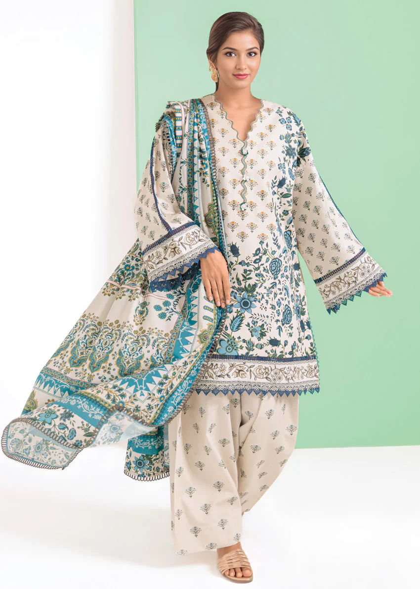 Bonanza Satrangi Mughal Bloom - 3 Pc WU3PPBS25LI8S5 Winter Collection 2025
