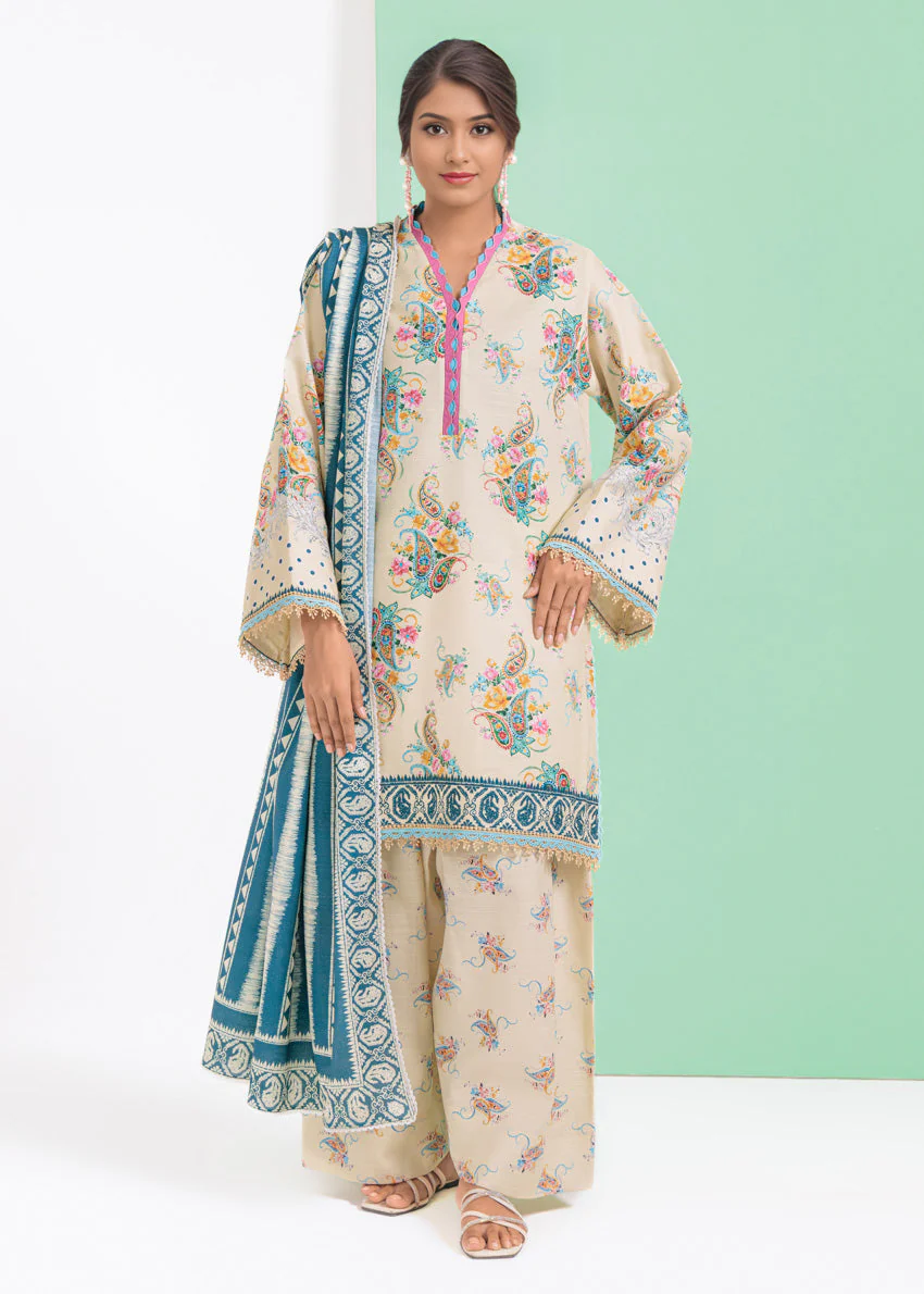 Bonanza Satrangi Paisley - 3 Pc WU3PPBW25LI9O51 Winter Collection 2025