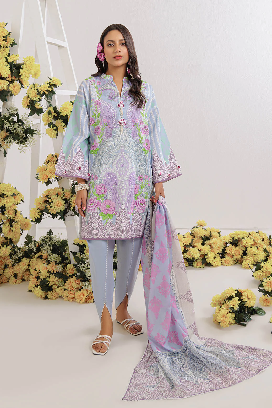 Bonanza Satrangi Whimsical - 3 PC (WUS25P3037) Summer Collection 2025