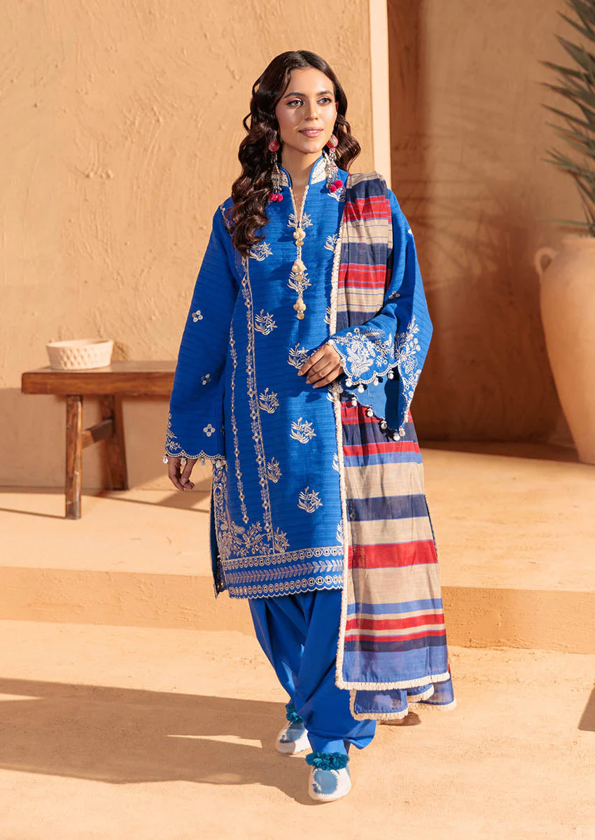 Bonanza Sea Breeze - 3 Pc (WUS25DE3044) Satrangi Winter Collection 2025