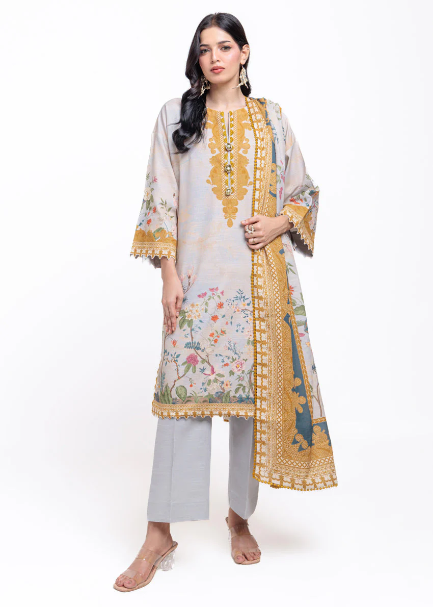 Bonanza Sunehri Bahaar - 3 Pc (WU3PPBW25LI9O43) Winter Collection 2025
