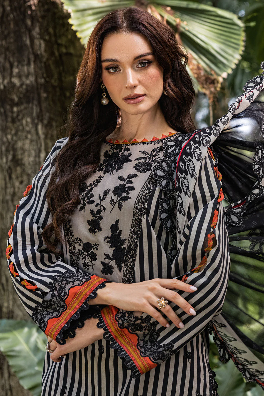 Charizma CN5-03 Naranji Embroidered Lawn Vol 1 2025 - Image 2