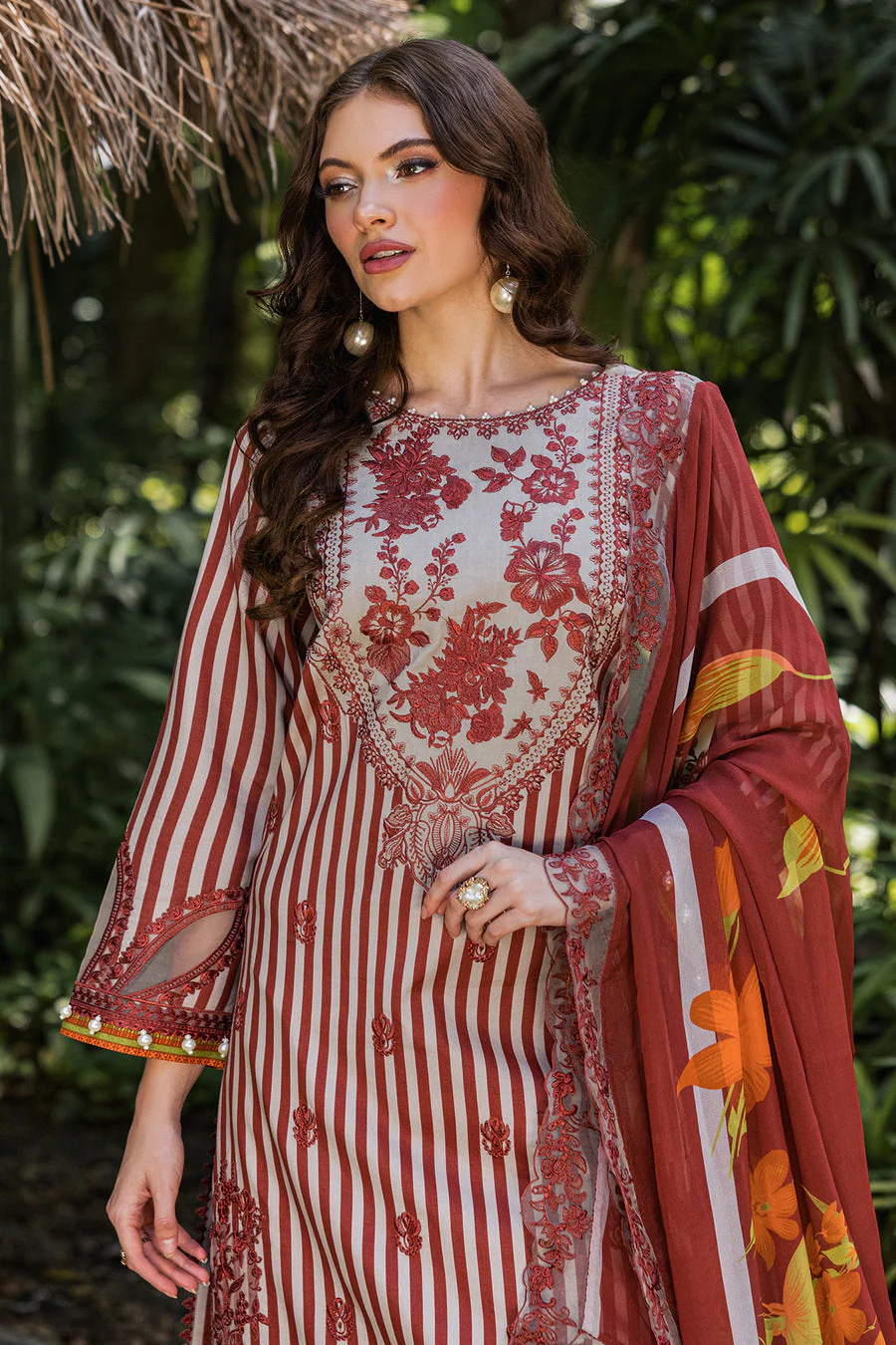 Charizma CN5-04 Naranji Embroidered Lawn Vol 1 2025 - Image 2