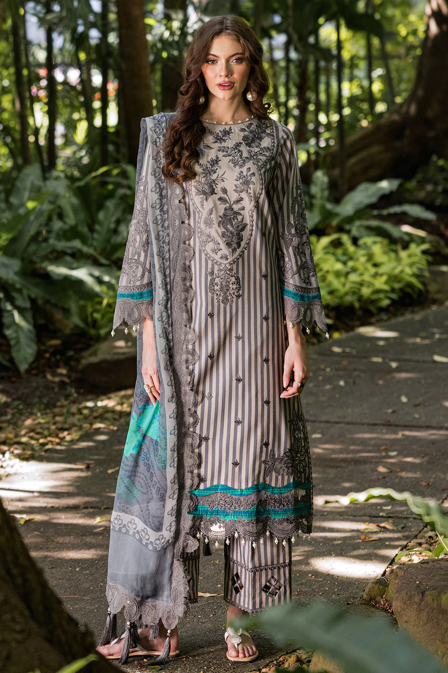 Charizma CN5-05 Naranji Embroidered Lawn Vol 1 2025