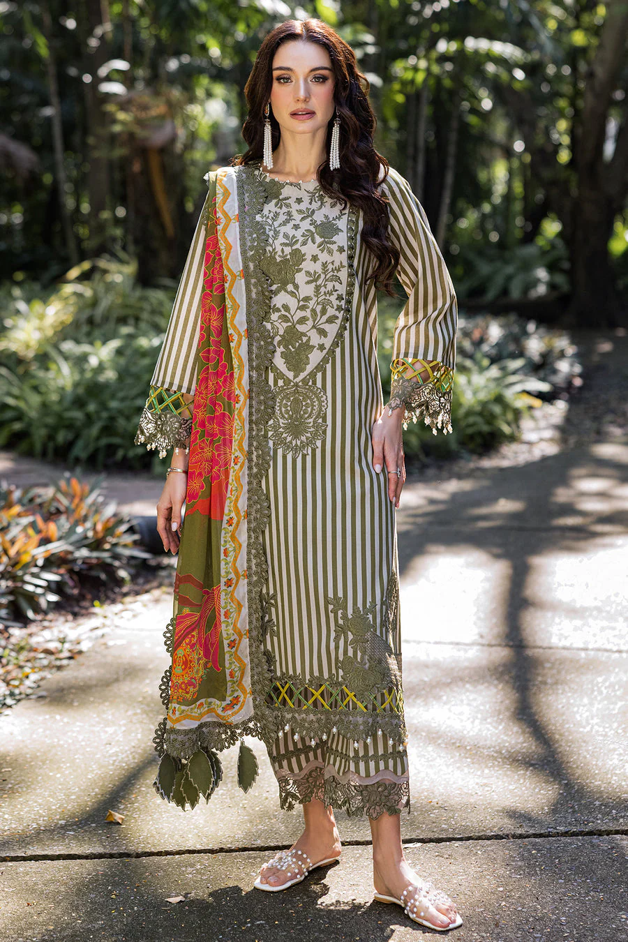 Charizma CN5-07 Naranji Embroidered Lawn Vol 1 2025