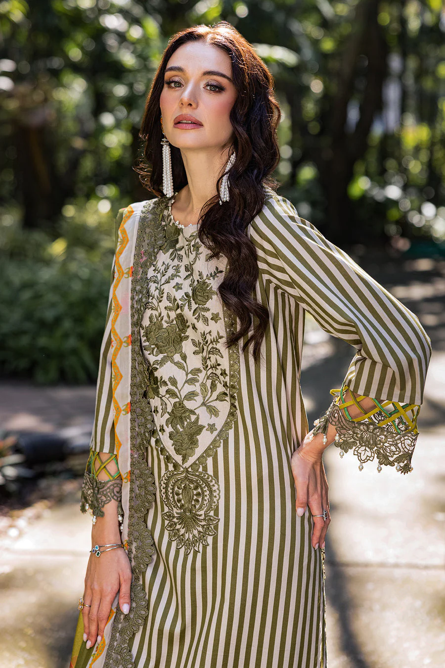 Charizma CN5-07 Naranji Embroidered Lawn Vol 1 2025 - Image 2