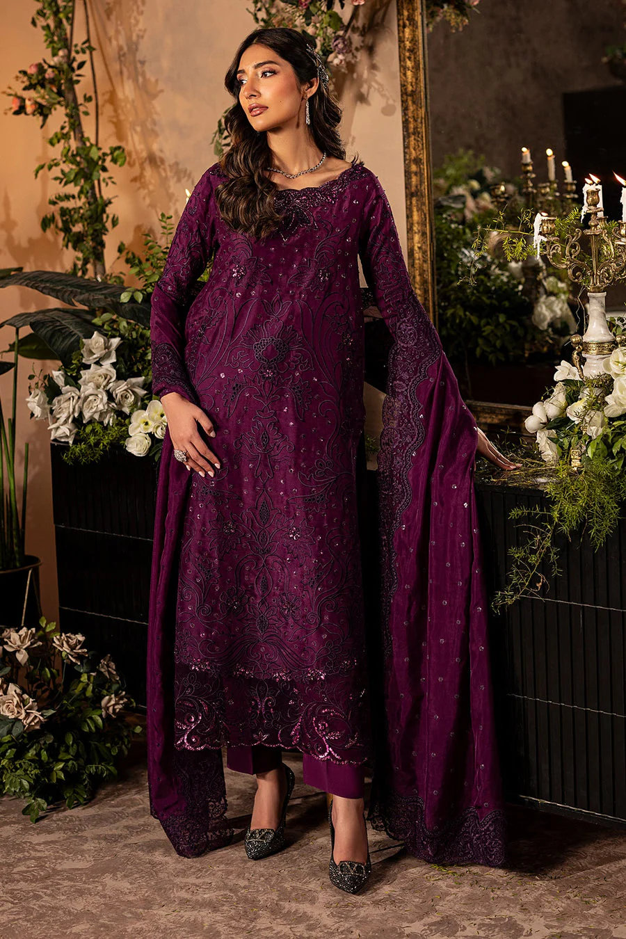 Charizma Jade Mina Kashif Loona Chiffon Collection 2025