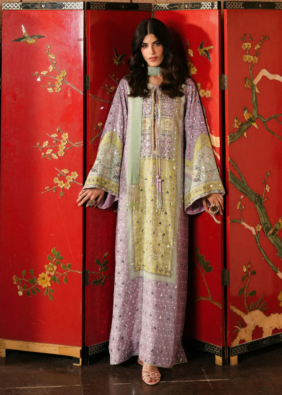 Crimson Jhilmil - Lilac Eid Prints 2026