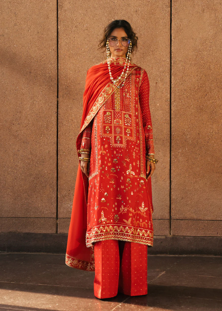 Crimson Patakha - Scarlet Eid Prints 2026