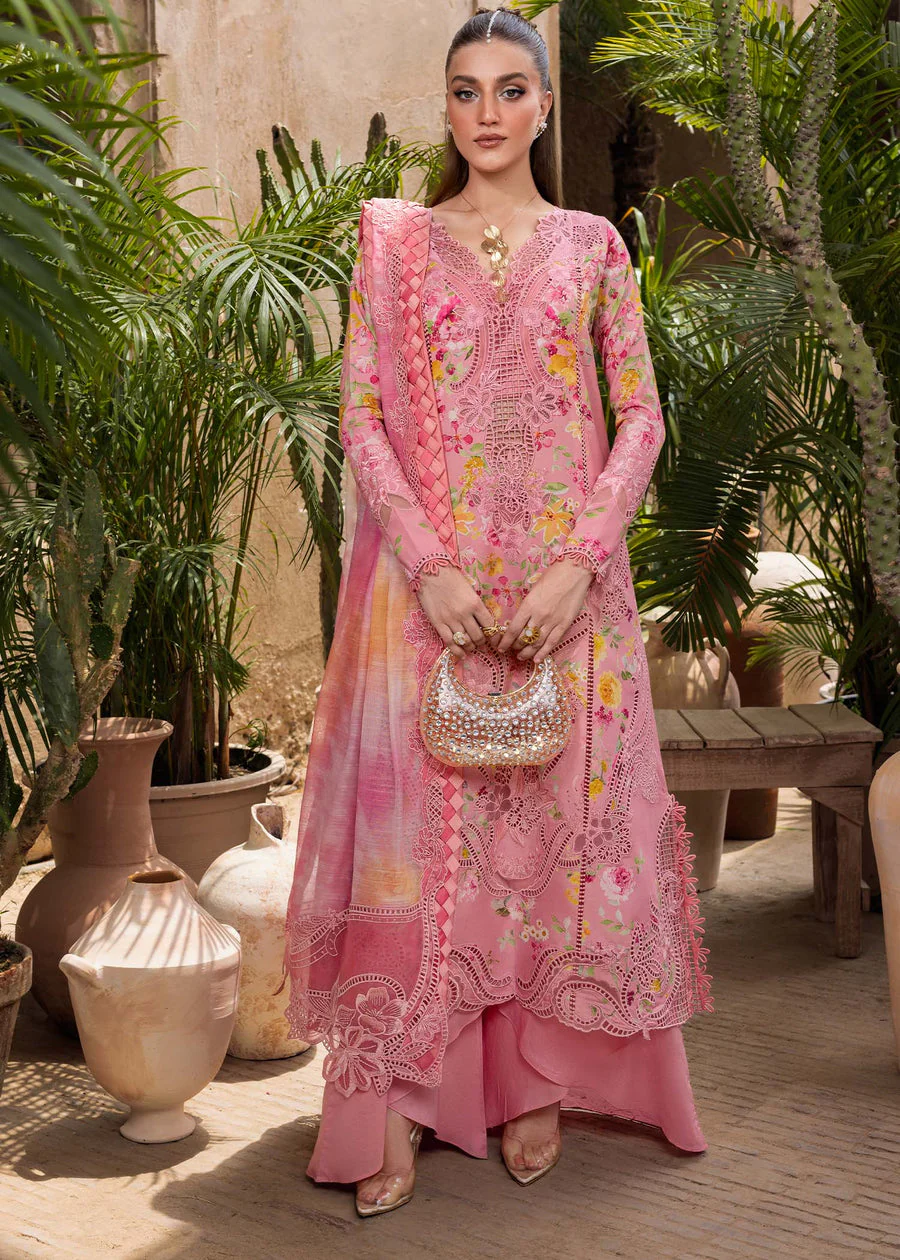 Crimson Petals And Promises - D2A Tasawar Luxe Lawn 2025